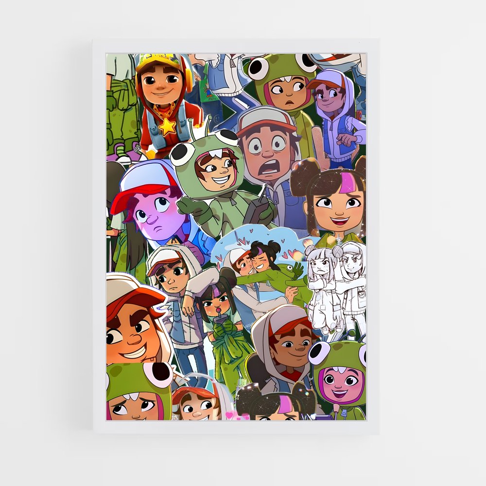 Poster Surfing Squad – affiche Subway surfers (vue 3)